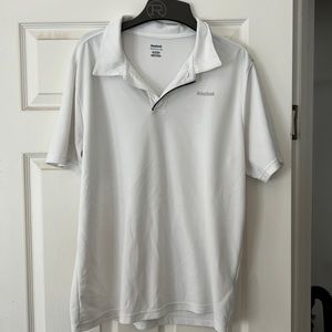 Mens medium White Reebok polo
